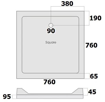 hydrolux-raised-760-x-760mm-square-shower-tray-with-waste