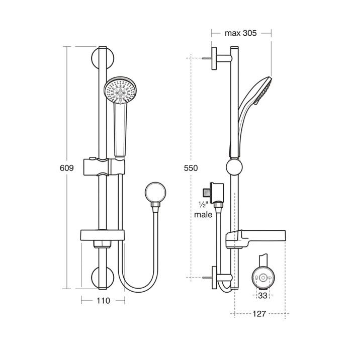 ideal-standard-idealrain-s3-shower-kit-180cm-long-hose-b9556aa