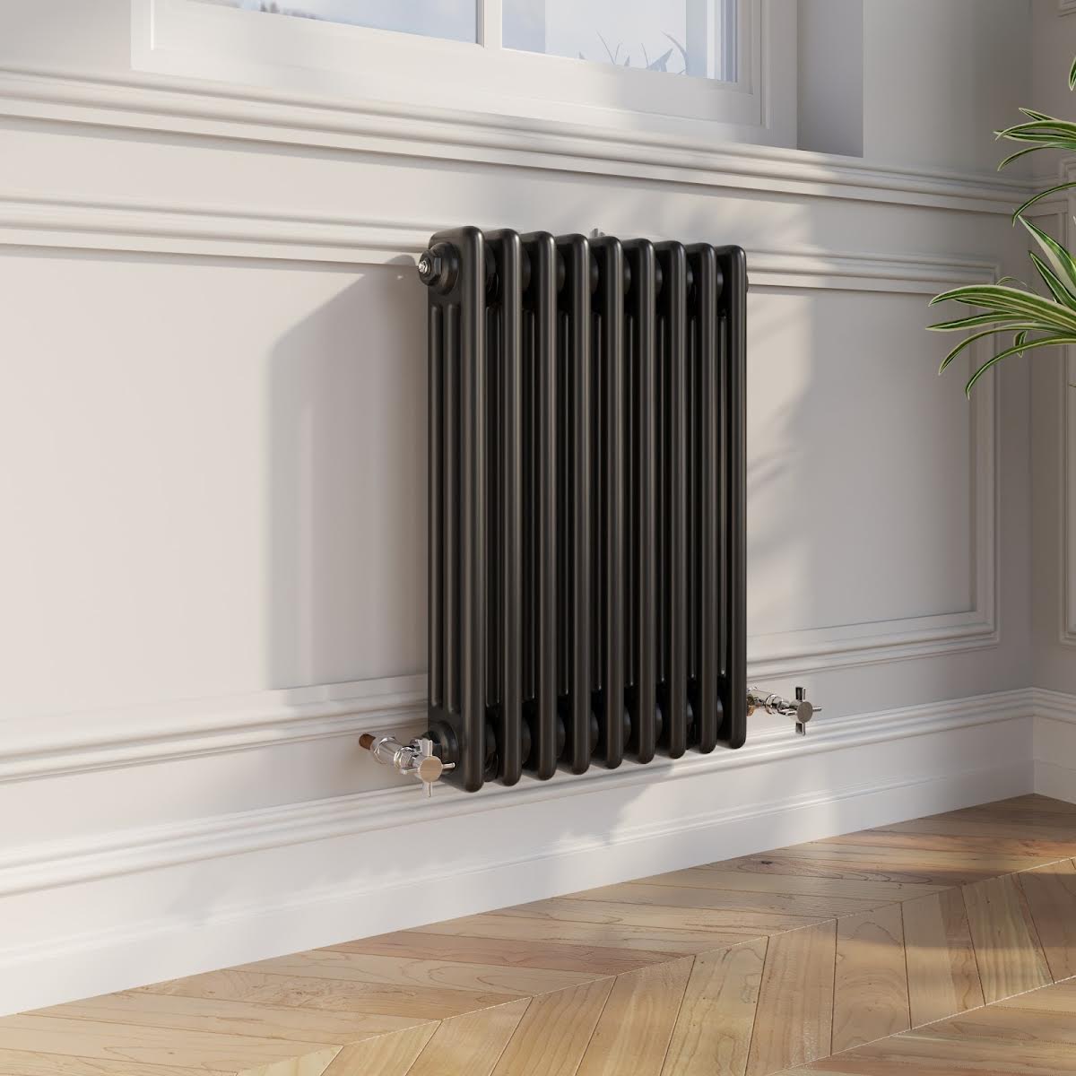 park-lane-traditional-colosseum-triple-bar-column-radiator-black-600-x-425mm