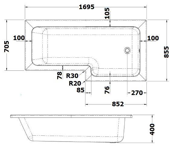 affine-royan-black-bathroom-suite-with-l-shape-shower-bath-1700-artis-vanity-unit-right-hand