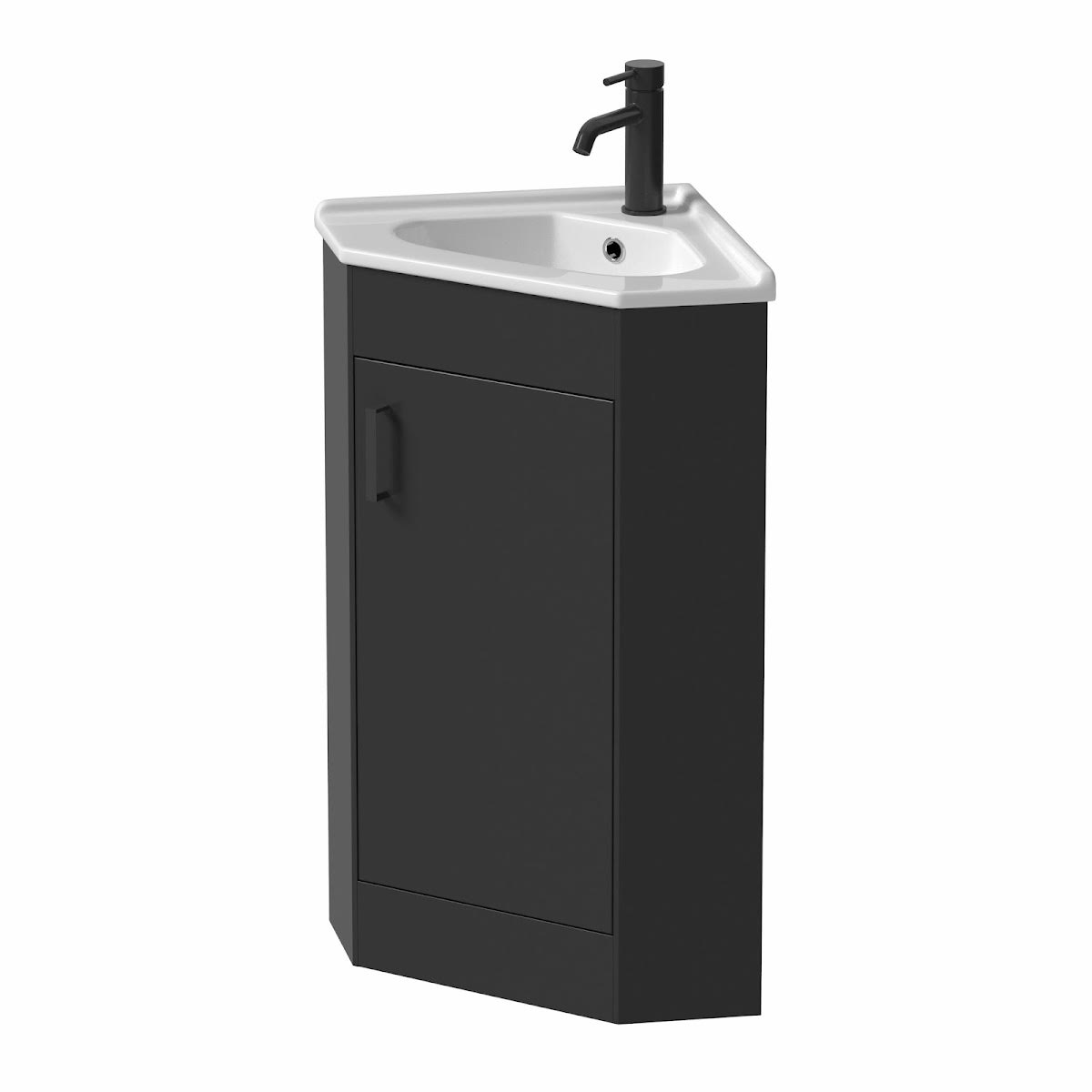 alpine-black-single-door-corner-vanity-unit-585mm