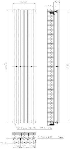 duratherm-vertical-oval-tube-double-panel-designer-radiator-1800-x-360mm-black