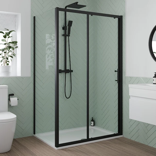 luxura-sliding-shower-enclosure-1000-x-800mm-with-non-slip-tray-and-waste-6mm-black