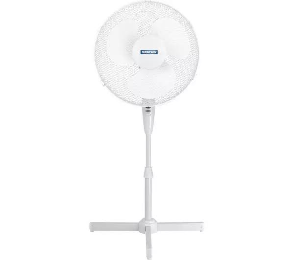 status-16-3-speed-oscillating-stand-fan-white