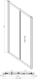 luxura-bifold-shower-enclosure-800-x-800mm-with-raised-tray-and-waste-6mm-brushed-brass