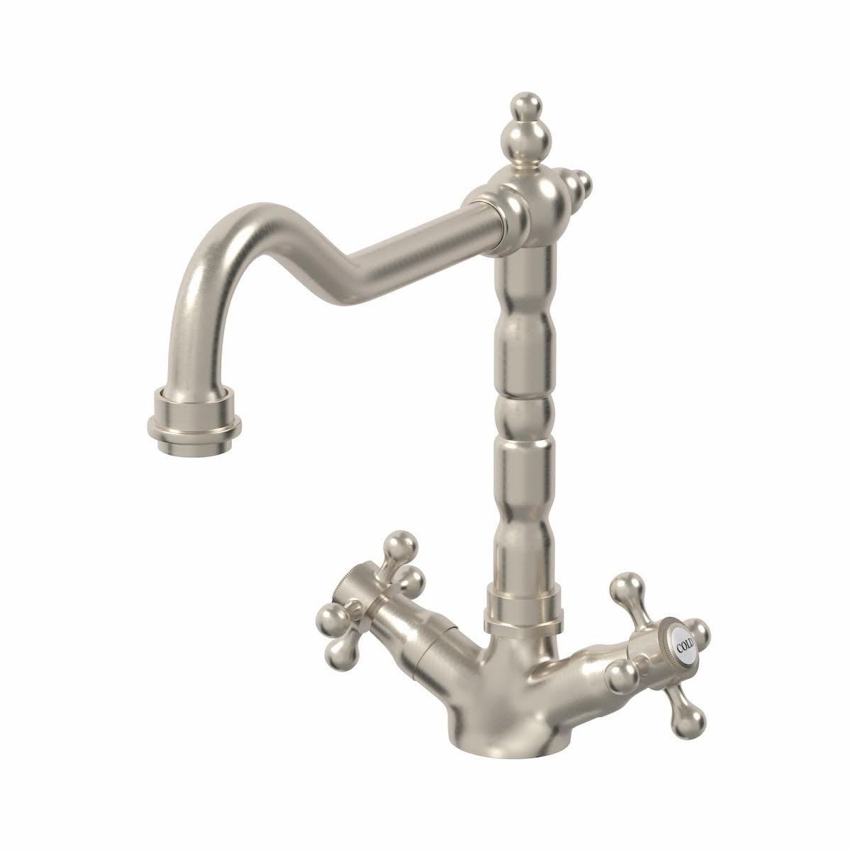 park-lane-traditional-kitchen-mixer-tap-with-crosshead-levers-brushed-nickel