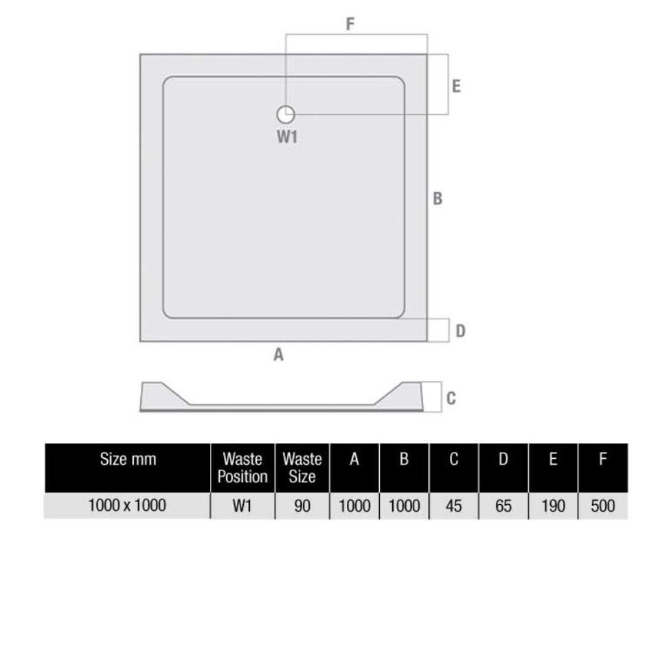 podium-low-profile-1000-x-1000mm-square-non-slip-shower-tray-with-waste