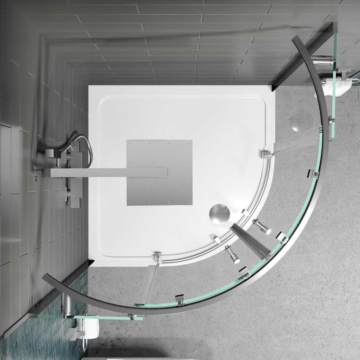 diamond-frameless-quadrant-shower-enclosure-800mm-with-tray-8mm