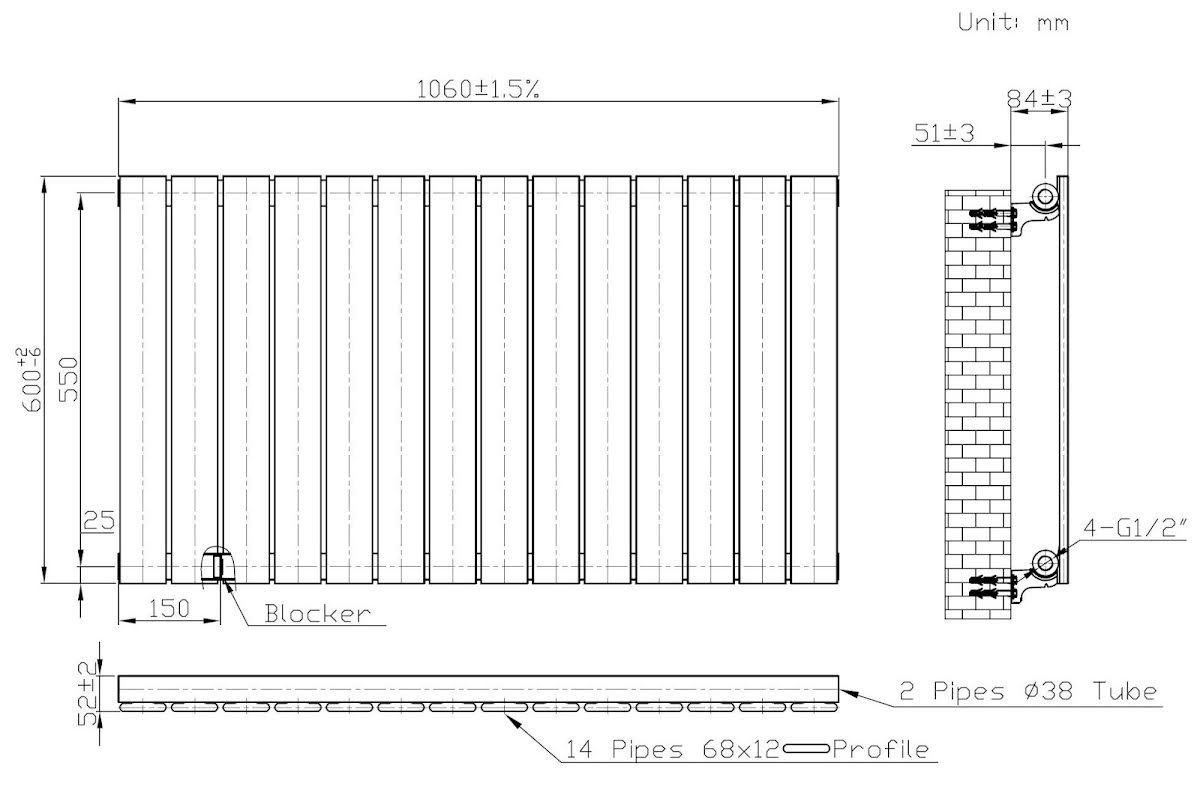 duratherm-horizontal-single-flat-panel-designer-radiator-600-x-1060mm-black