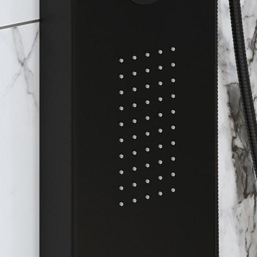 merano-thermostatic-shower-tower-panel-with-handset-2-body-jets-matt-black