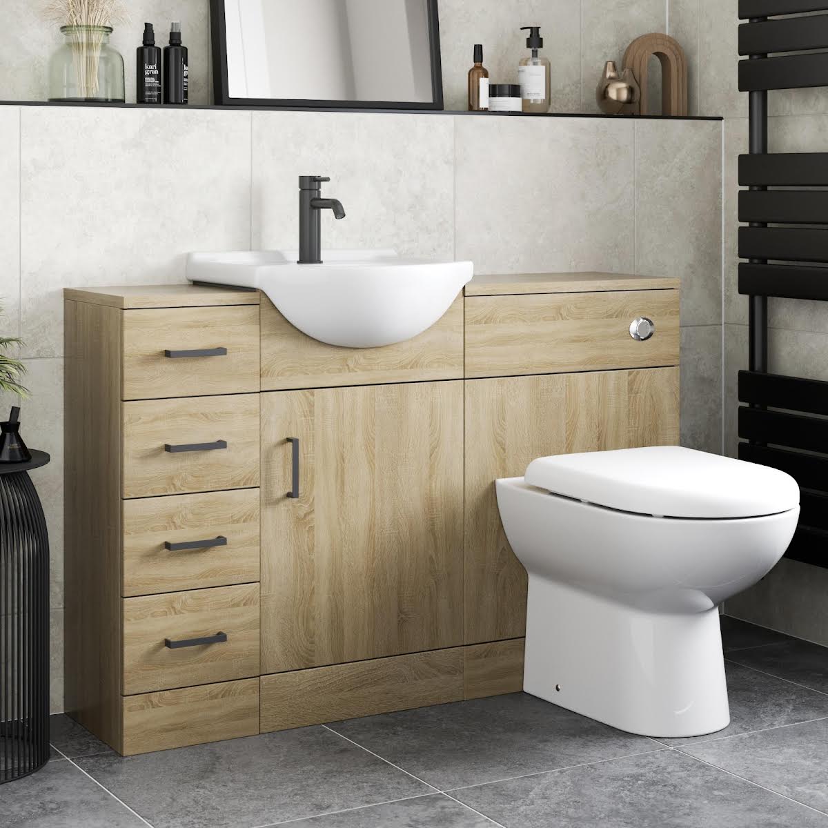 alpine-oak-toilet-basin-vanity-unit-combination-with-drawer-unit-1165mm