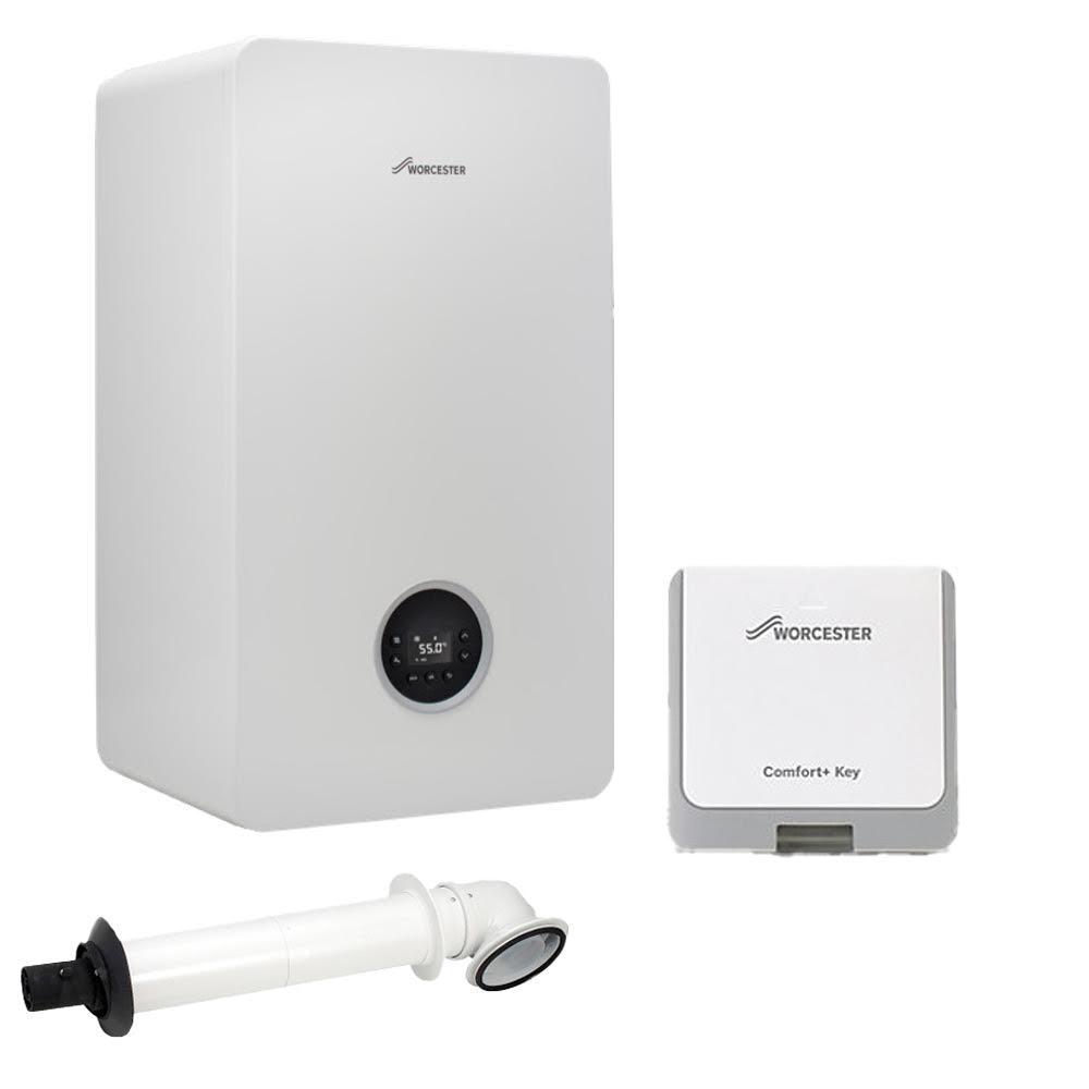 worcester-greenstar-8000-life-30kw-combi-gas-boiler-white-horizontal-flue-comfort-timer-key