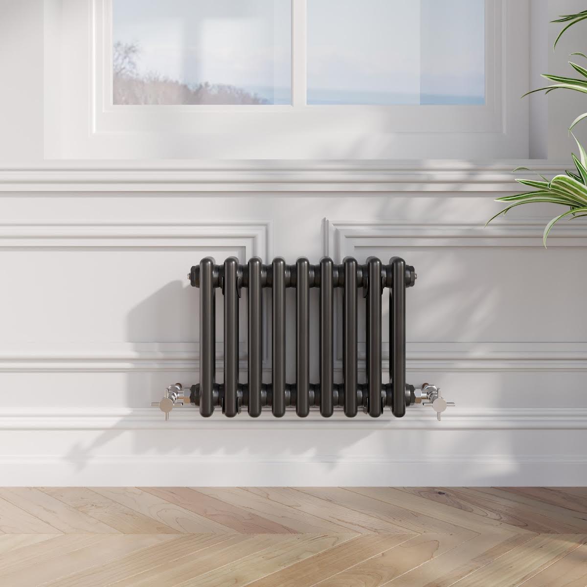 park-lane-traditional-colosseum-double-bar-column-radiator-black-300-x-425mm