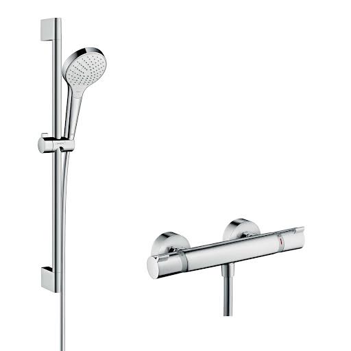 hansgrohe-croma-select-s-ecostat-comfort-thermostatic-bar-mixer-shower-27013400