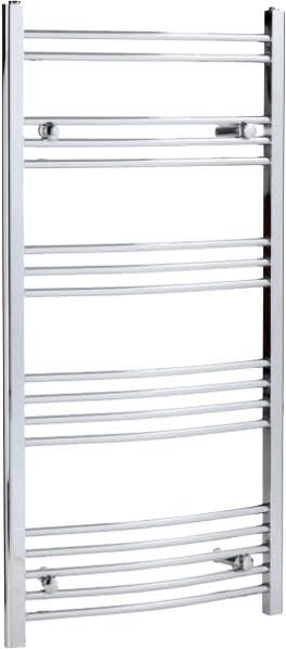 Duratherm Heated Towel Rail 1200 x 600mm Curved Thermostatic