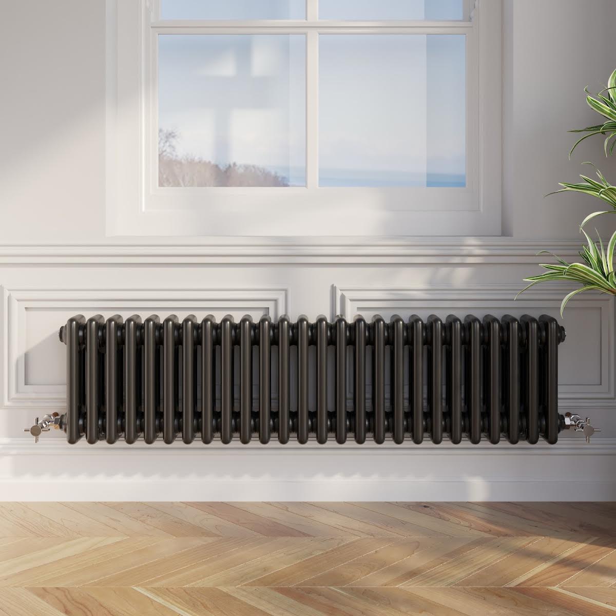 park-lane-traditional-colosseum-triple-bar-column-radiator-black-300-x-1190mm