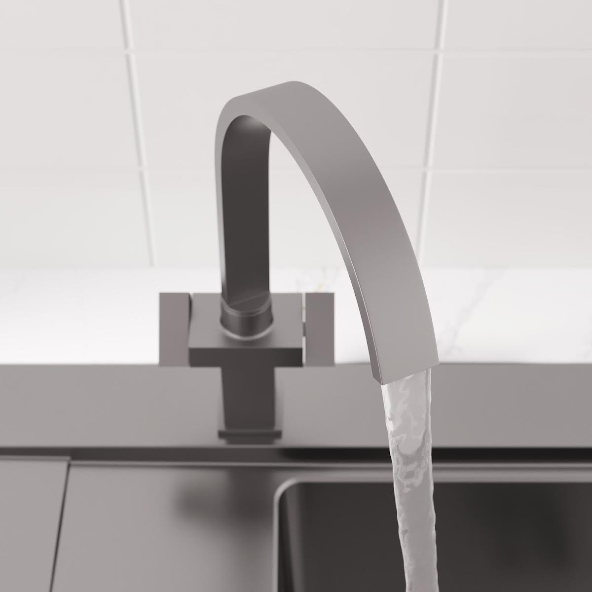 sauber-aarau-kitchen-mixer-tap-brushed-finish