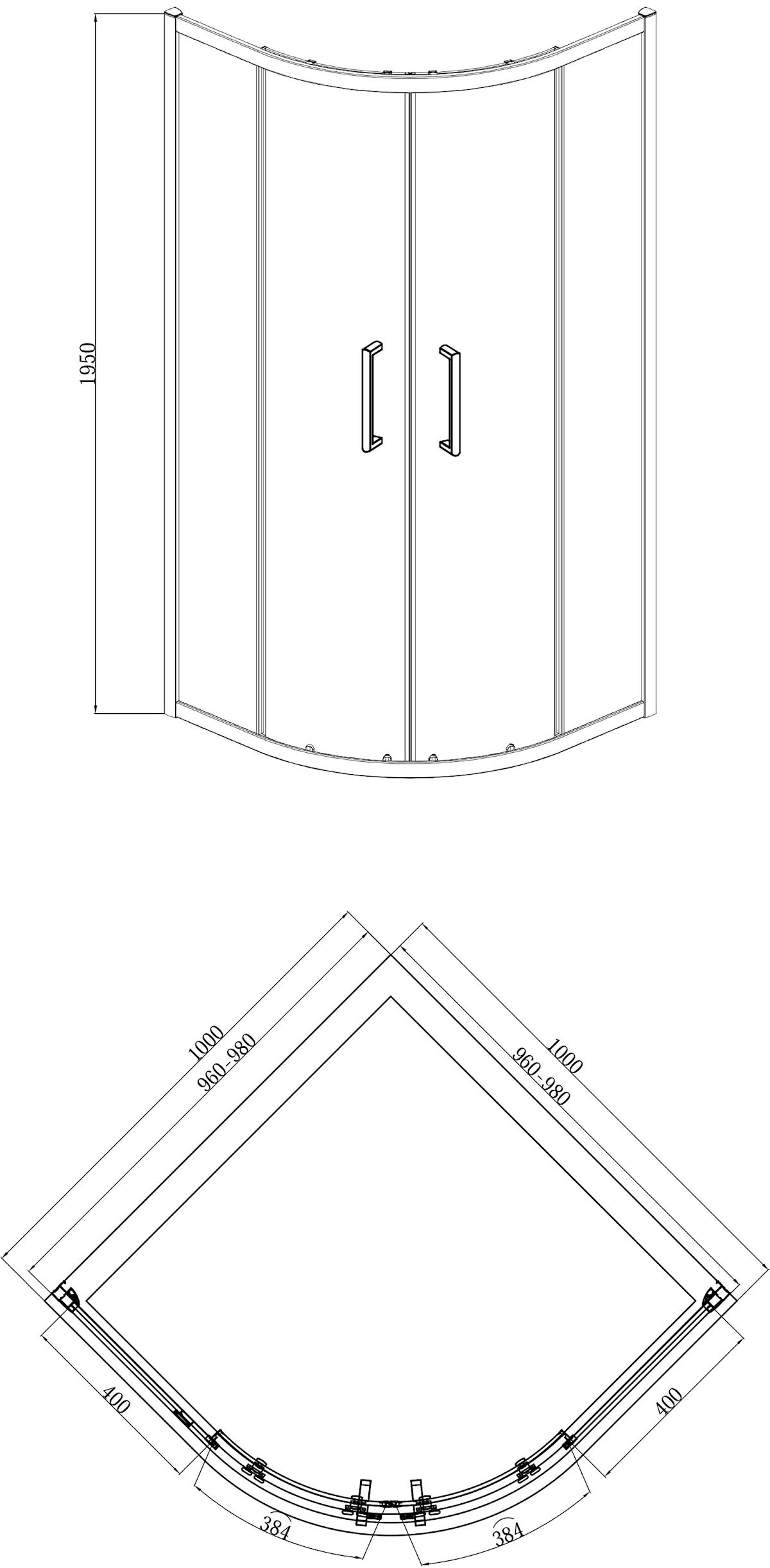 diamond-quadrant-shower-enclosure-1000mm-8mm