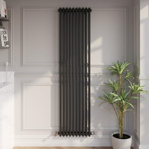 park-lane-traditional-vertical-colosseum-double-bar-column-radiator-black-1800-x-470mm