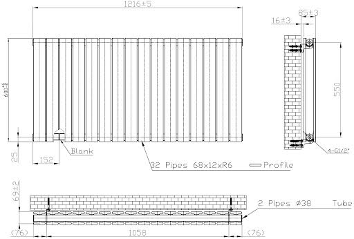 duratherm-horizontal-double-flat-panel-designer-radiator-600-x-1216mm-black