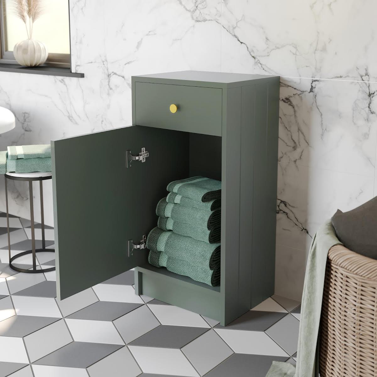 park-lane-winchester-green-toilet-vanity-unit-combination-with-brushed-brass-handles-1820mm