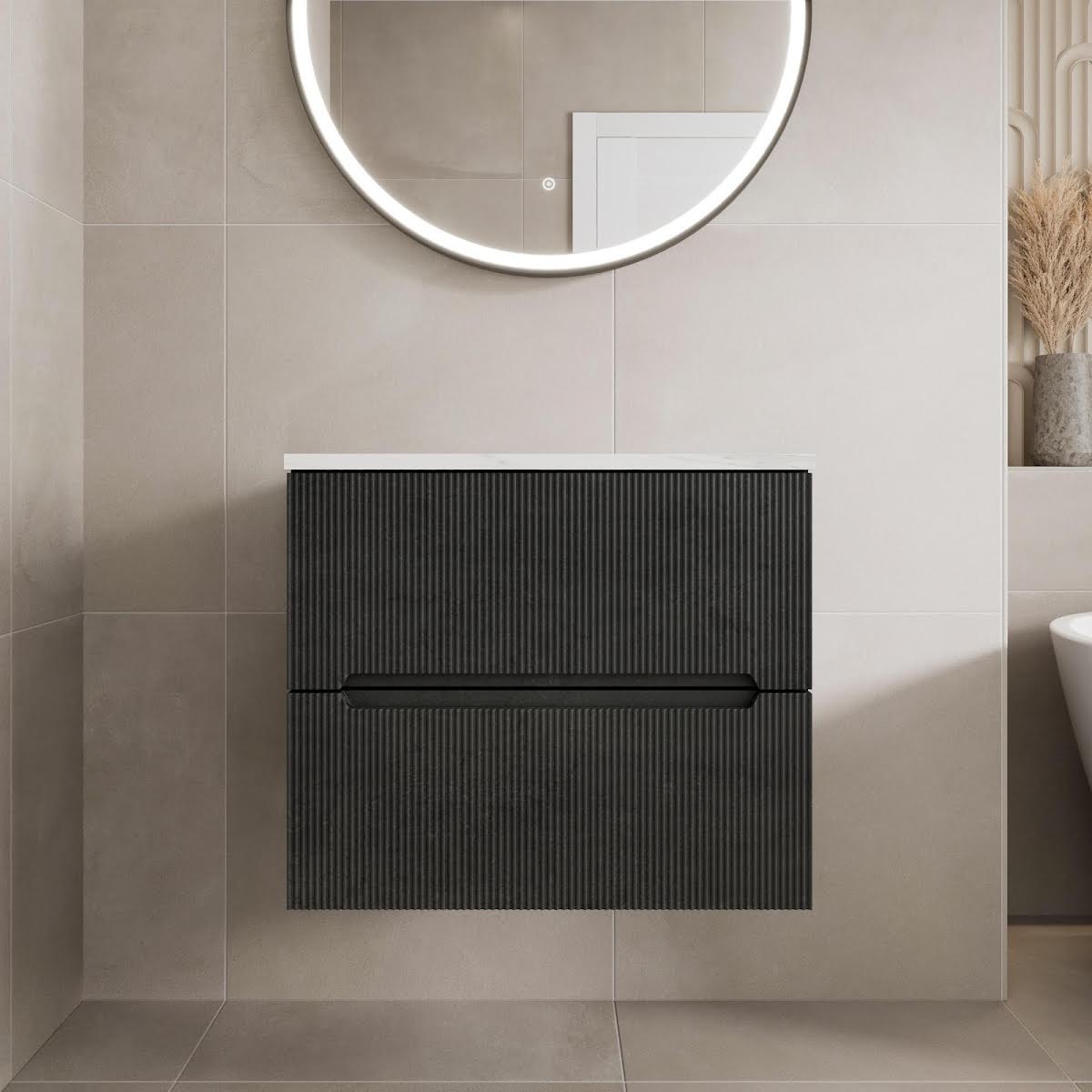 vitusso-fluted-black-wall-hung-bathroom-vanity-unit-without-basin-600mm-white-marble-top