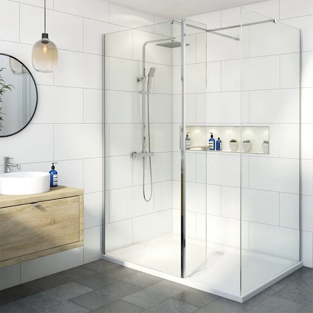 diamond-walk-in-shower-screen-fixed-return-1100mm-with-1700-x-700mm-tray-8mm-chrome