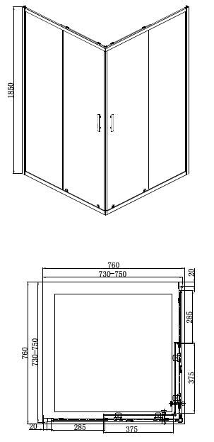 luxura-corner-entry-shower-enclosure-760-x-760mm-with-raised-non-slip-tray-and-waste-6mm