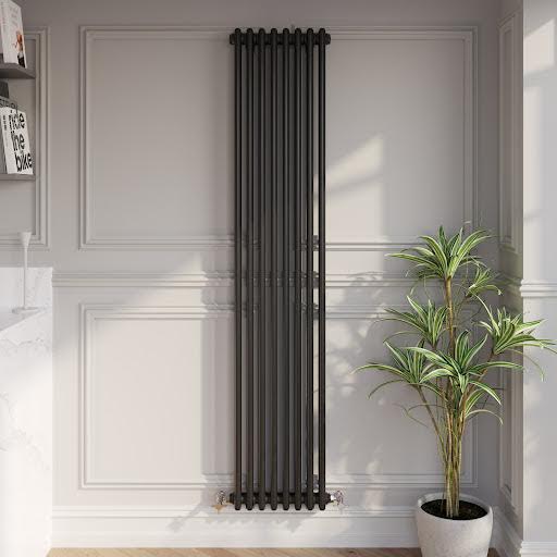 park-lane-traditional-vertical-colosseum-double-bar-column-radiator-black-1800-x-380mm