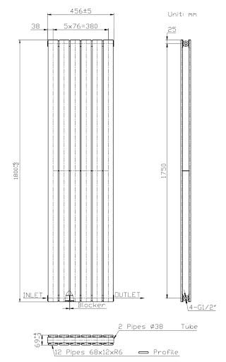 duratherm-vertical-double-flat-panel-designer-radiator-1800-x-456mm-anthracite