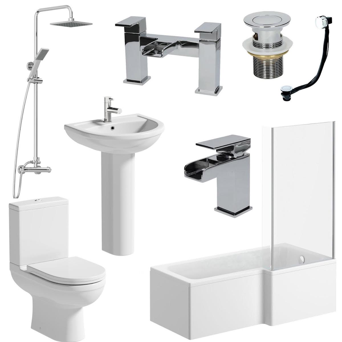 affine-milan-bathroom-suite-with-1700mm-rh-bath-toilet-basin-taps-shower-screen-waste