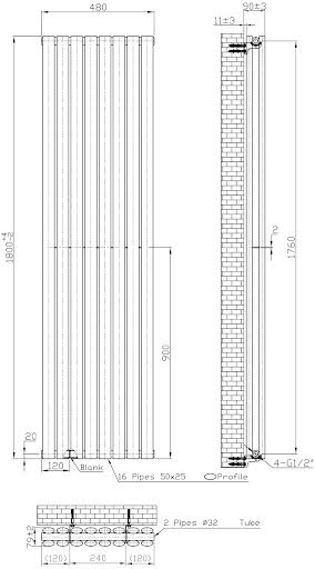 duratherm-vertical-oval-tube-double-panel-designer-radiator-1800-x-480mm-black