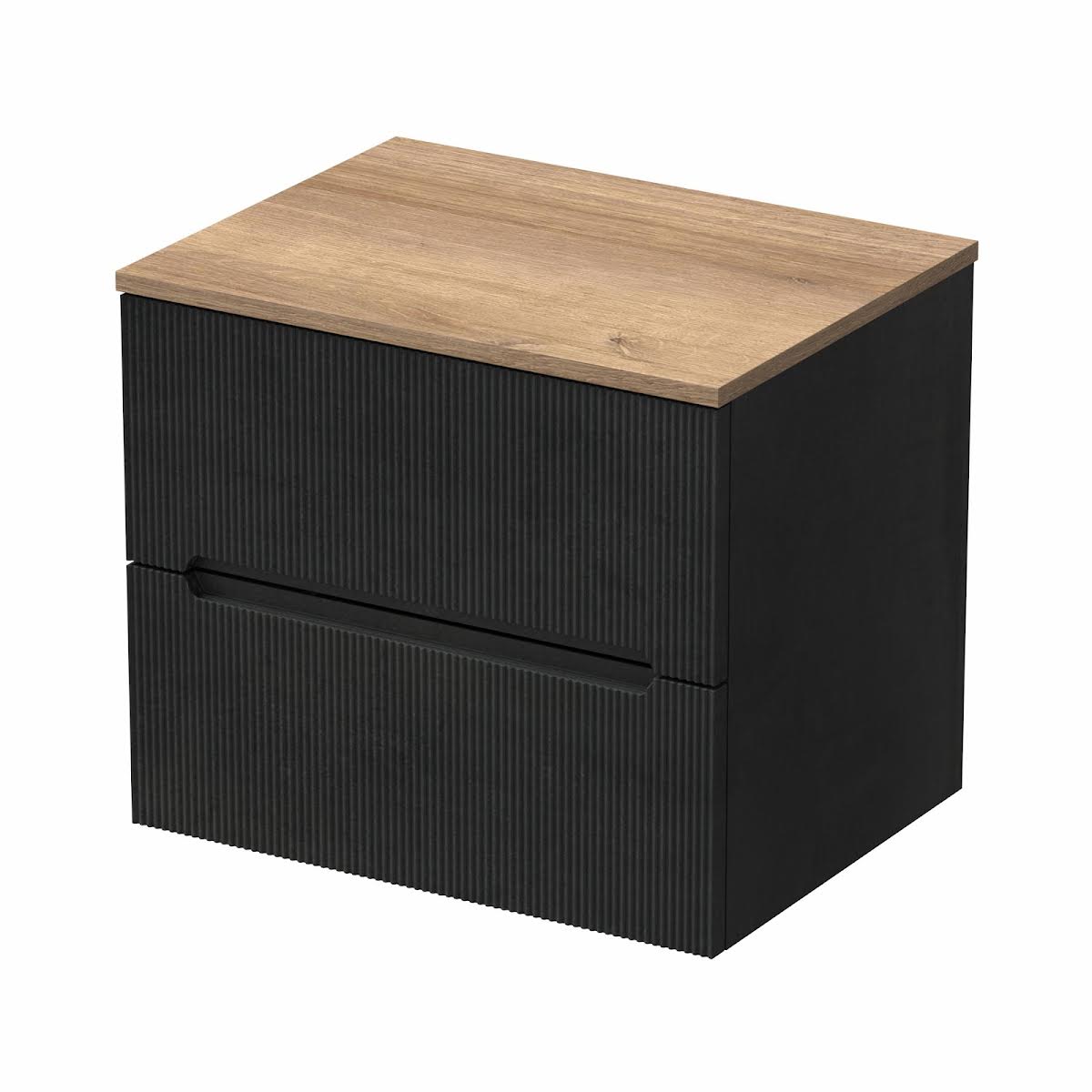 vitusso-fluted-black-wall-hung-bathroom-vanity-unit-without-basin-600mm-oak-top