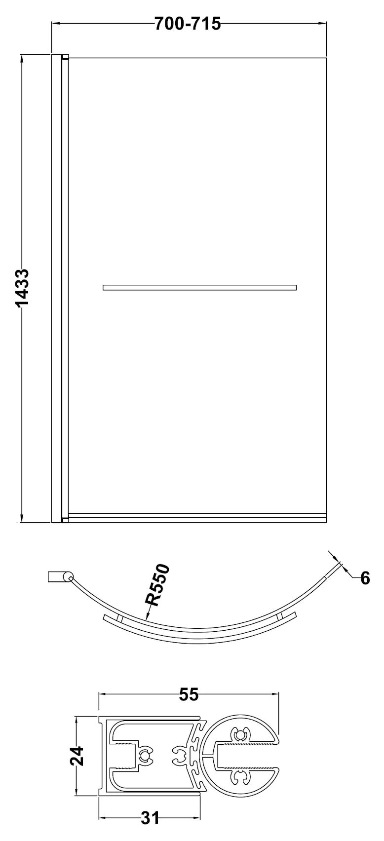 ceramica-p-shaped-1500mm-shower-bath-shower-screen-with-rail-bath-panel-lh