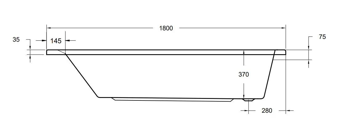 ceramica-single-ended-curved-bath-1800-x-750mm