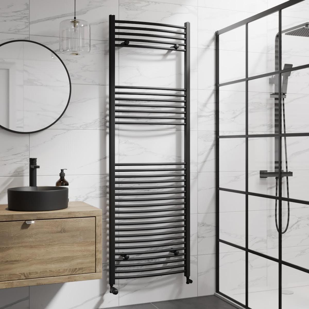 duratherm-curved-heated-towel-rail-matt-black-1800-x-600mm