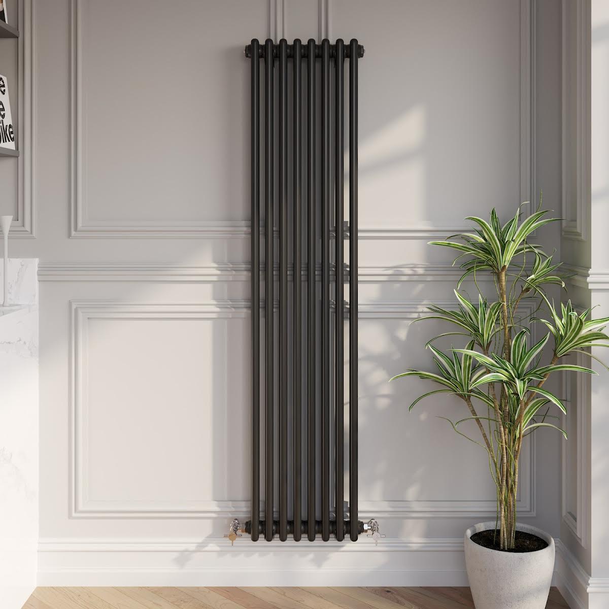 park-lane-traditional-vertical-colosseum-double-bar-column-radiator-black-1600-x-380mm