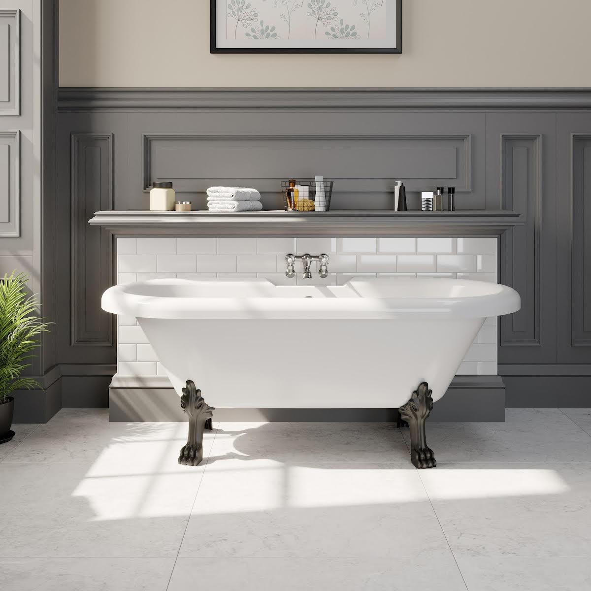 park-lane-oxford-freestanding-1500-x-750mm-roll-top-bath-with-black-dragon-feet