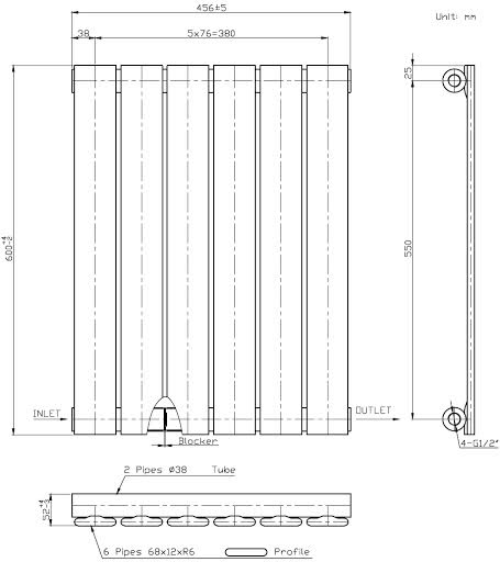 duratherm-horizontal-oval-tube-single-panel-designer-radiator-600-x-420mm-white