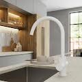 White Kitchen Taps