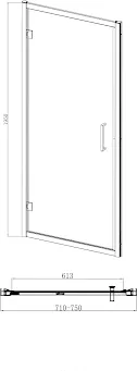 diamond-hinged-shower-door-760mm-with-760-x-760mm-raised-tray-and-waste-8mm