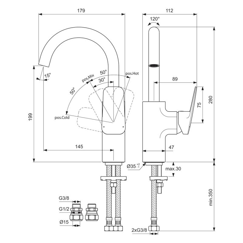 ideal-standard-ceraplan-single-lever-high-spout-basin-mixer