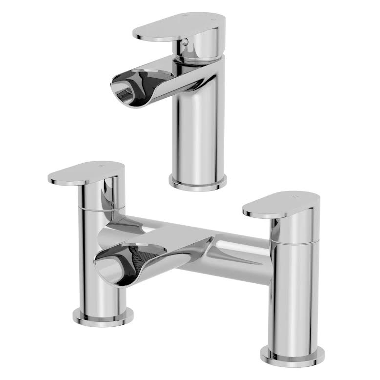 architeckt-edsberg-basin-mixer-waterfall-tap-and-bath-mixer-waterfall-tap-set