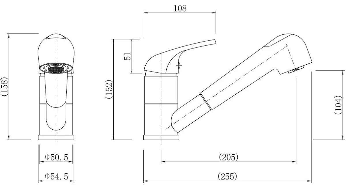 essentials-pull-out-kitchen-tap-single-lever-chrome