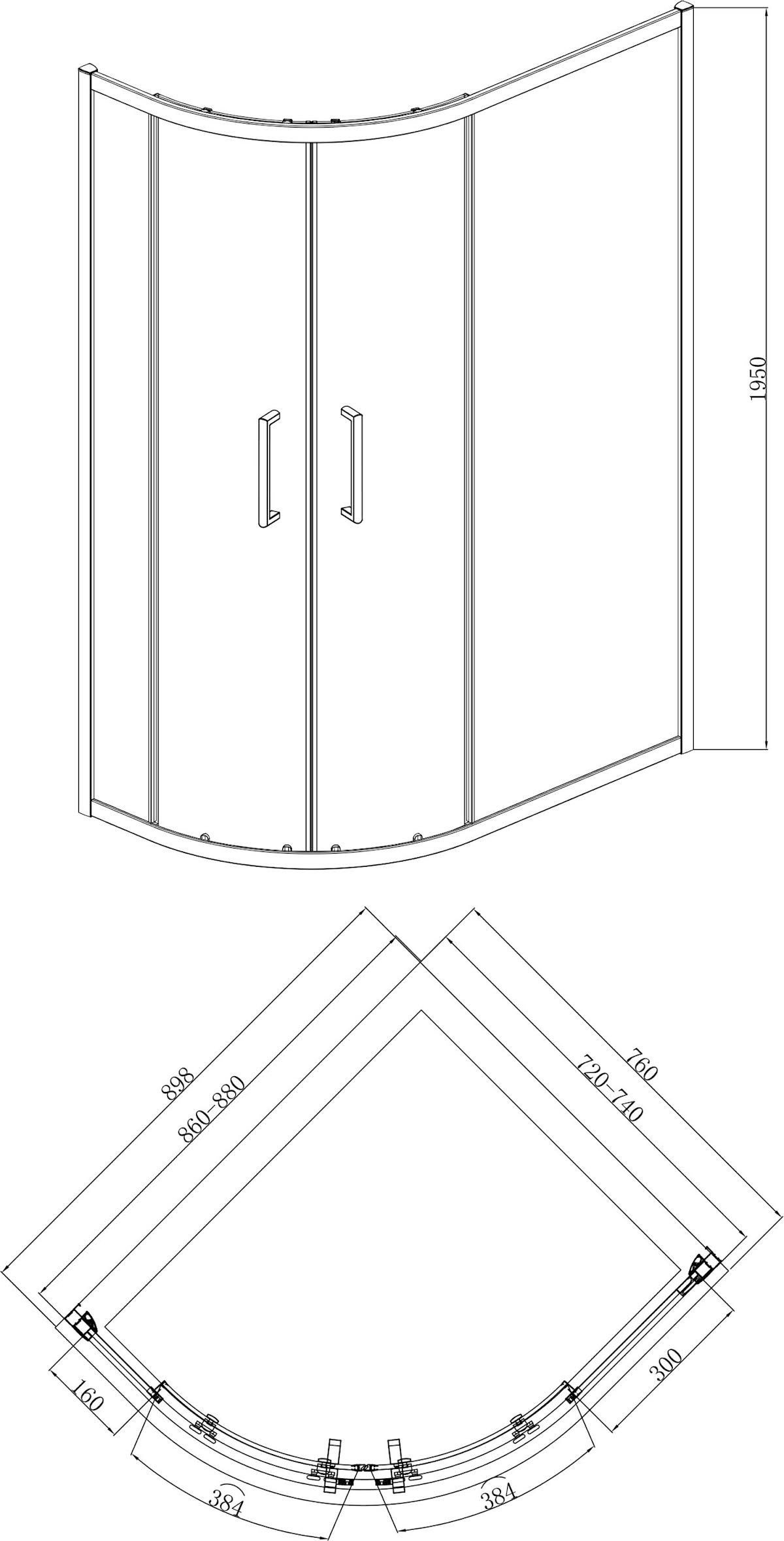 diamond-offset-quadrant-shower-enclosure-900-x-760mm-with-tray-left-entry-8mm