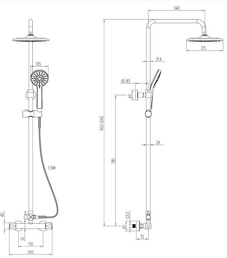 gainsborough-gdre-thermostatic-bar-mixer-shower-with-adjustable-drencher-heads-round