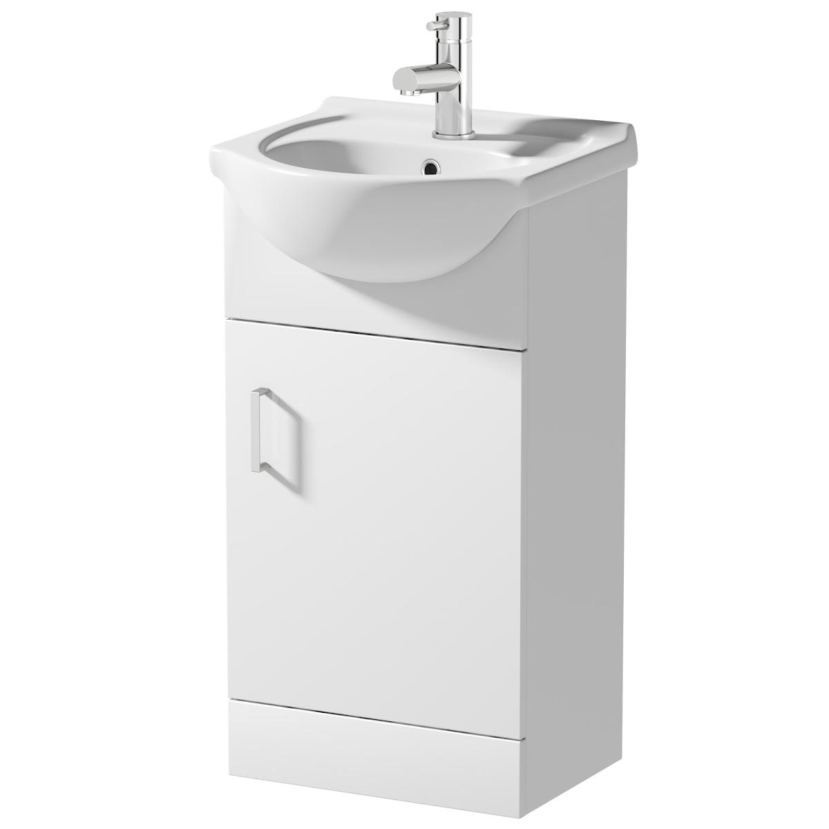 alpine-white-gloss-freestanding-cloakroom-vanity-unit-450mm