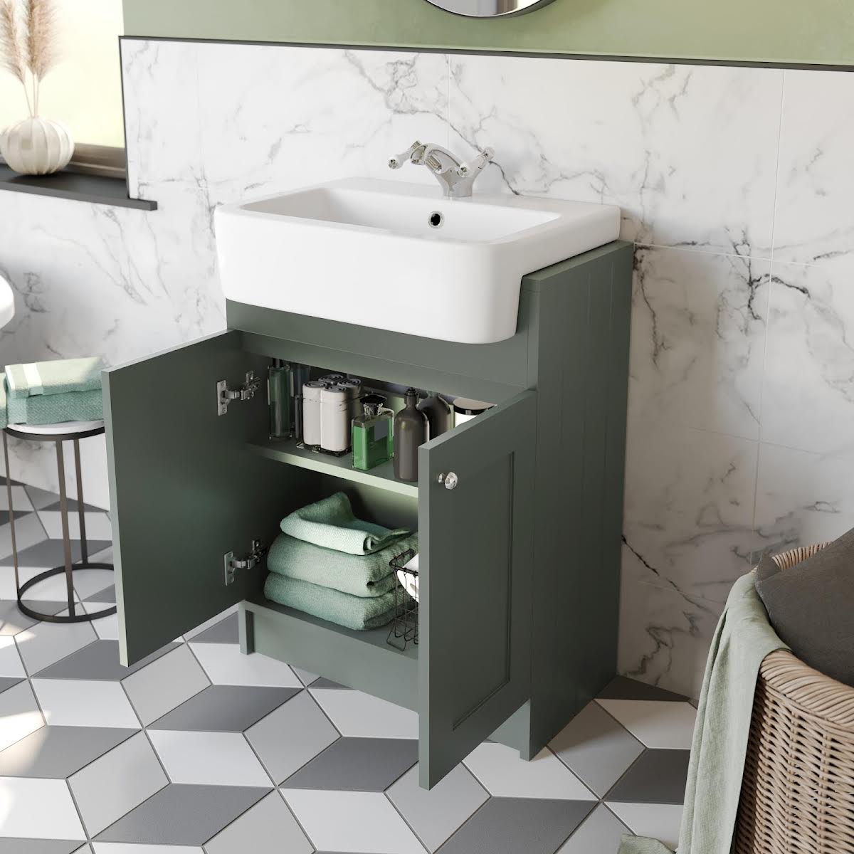 park-lane-winchester-green-toilet-basin-vanity-unit-combination-with-doors-shelves-1820mm