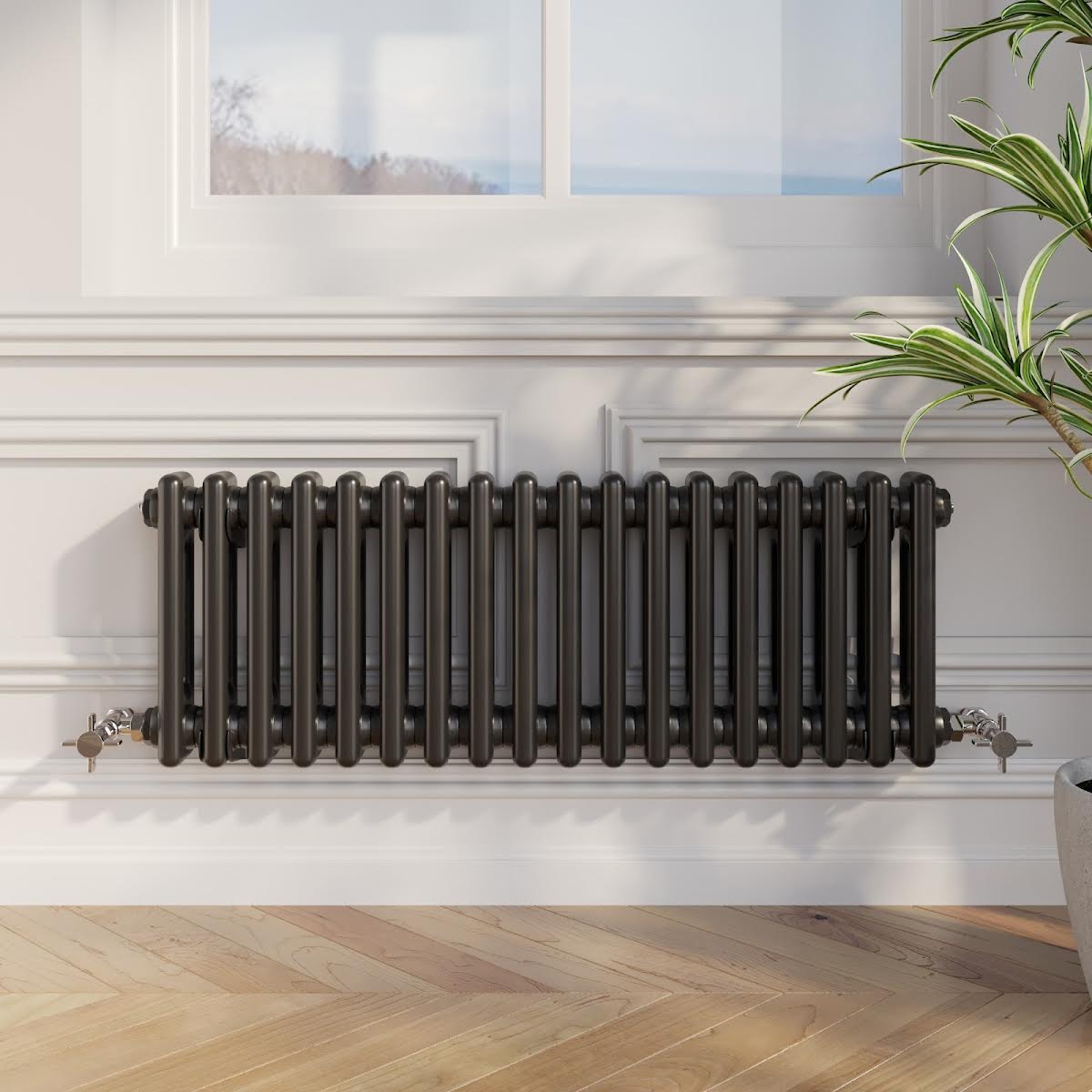 park-lane-traditional-colosseum-double-bar-column-radiator-black-300-x-830mm