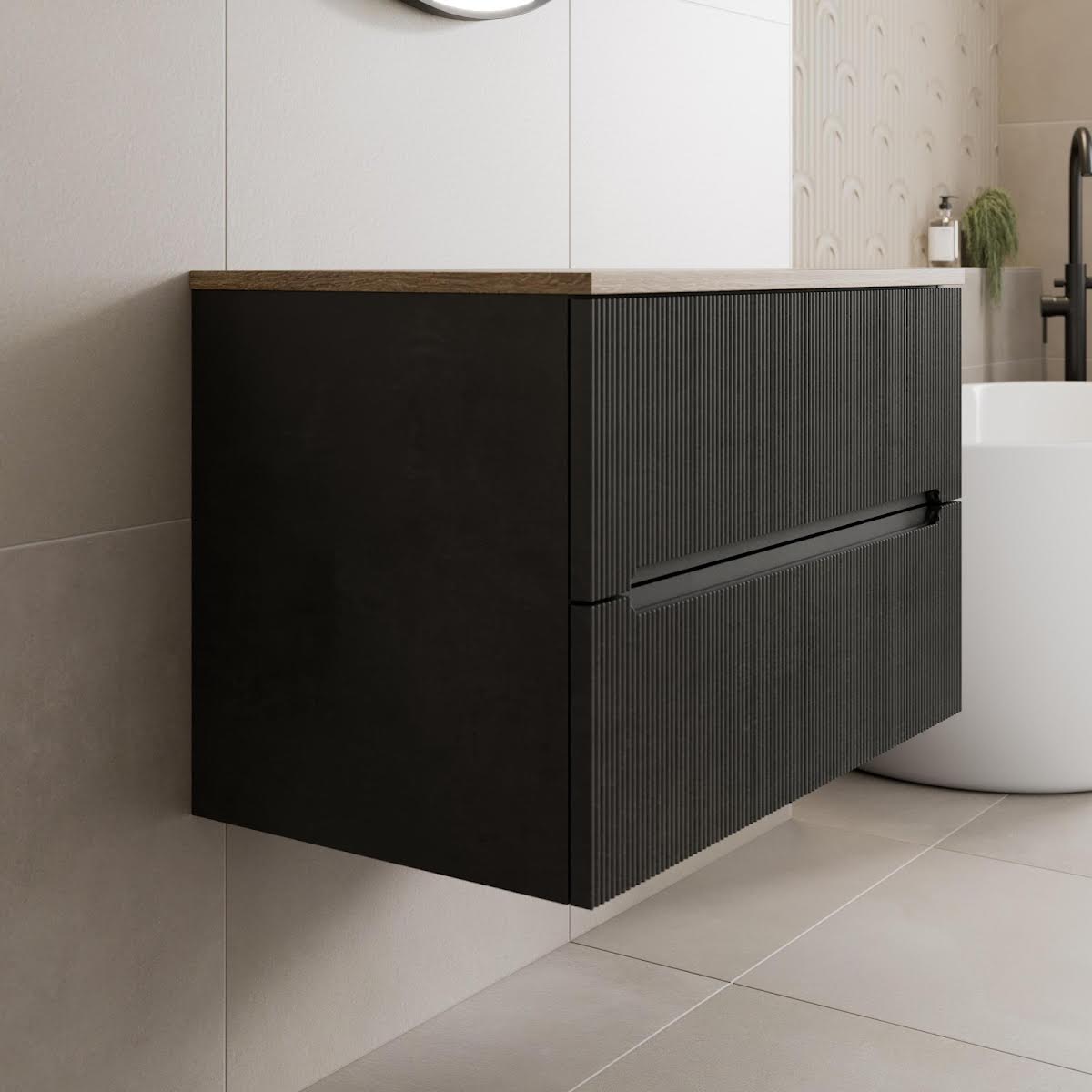 vitusso-fluted-black-wall-hung-bathroom-vanity-unit-without-basin-800mm-oak-top